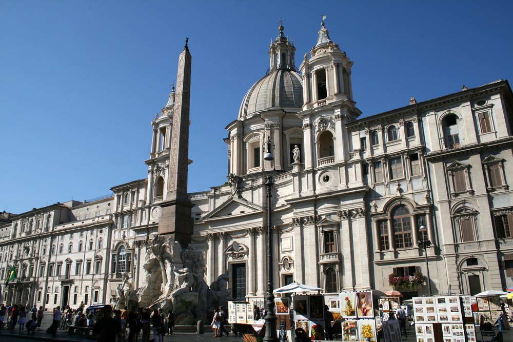 Négy folyó kútja – Piazza Navona